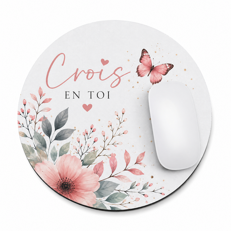 Tapis de souris rond sublimation – Personnalisable