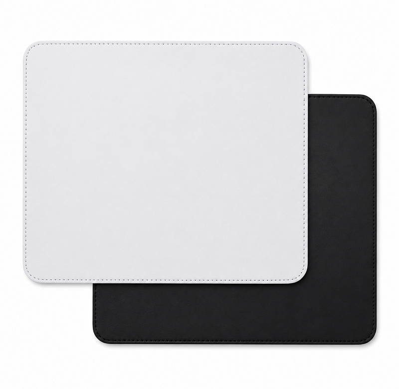 Tapis de Souris Rectangulaire en Similicuir – Personnalisable par Sublimation