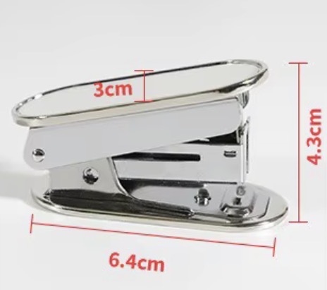 Mini agrafeuse Blanche et Argentée à Personnaliser pour Sublimation – Image 2