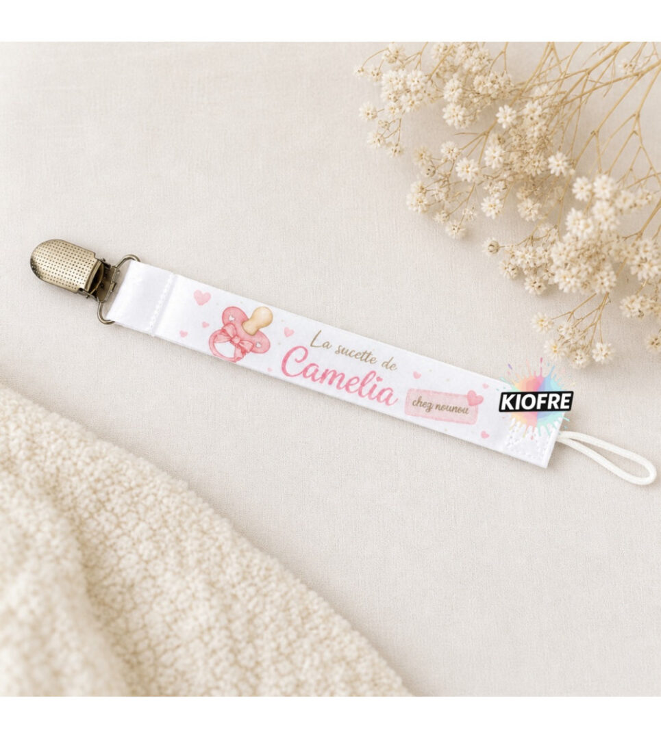 Attache sucette / tétine personnalisable – Sublimation – Image 3