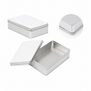 Boîte Aluminium Rectangulaire Grise à Personnaliser – Sublimation