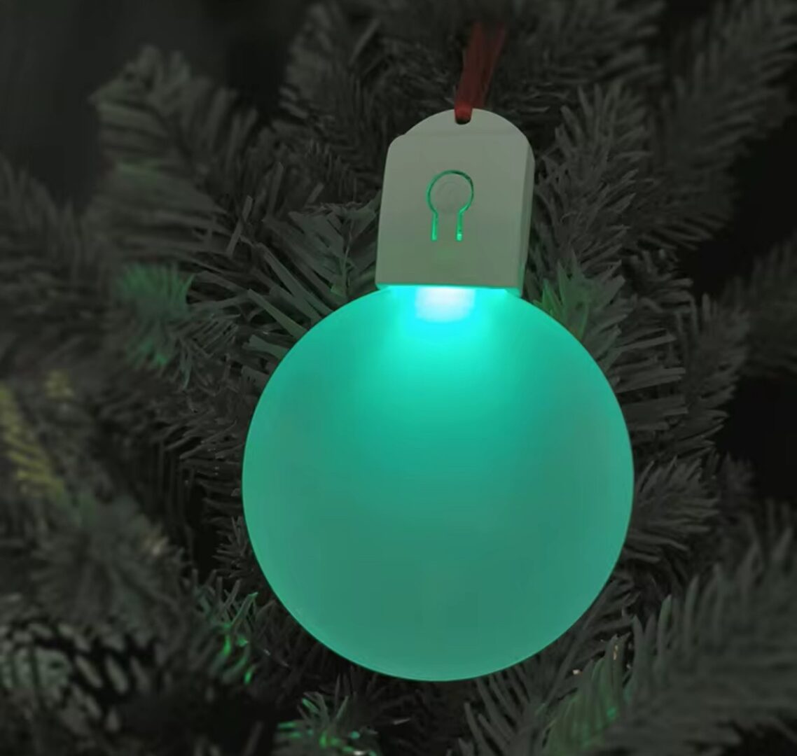 Boule LED de Noël à Suspendre – Personnalisable par Sublimation | Décoration Lumineuse & Unique – Image 2