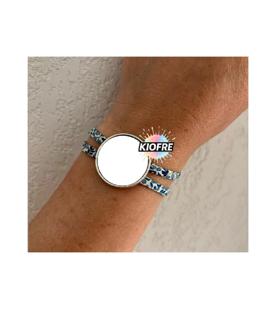 Bracelet Cordon Double Liberty Personnalisable pour Sublimation – Image 2