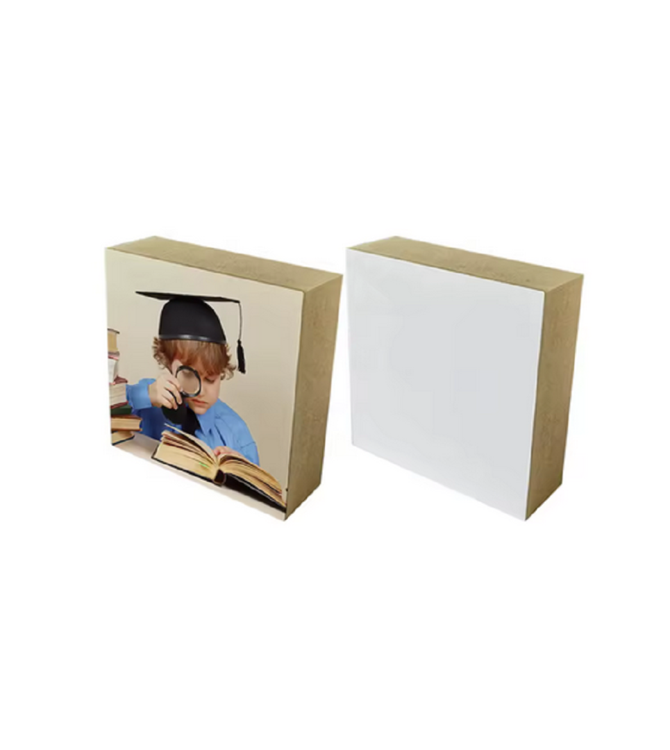 Cadre bloc bois personnalisable – à poser ou à accrocher sublimation