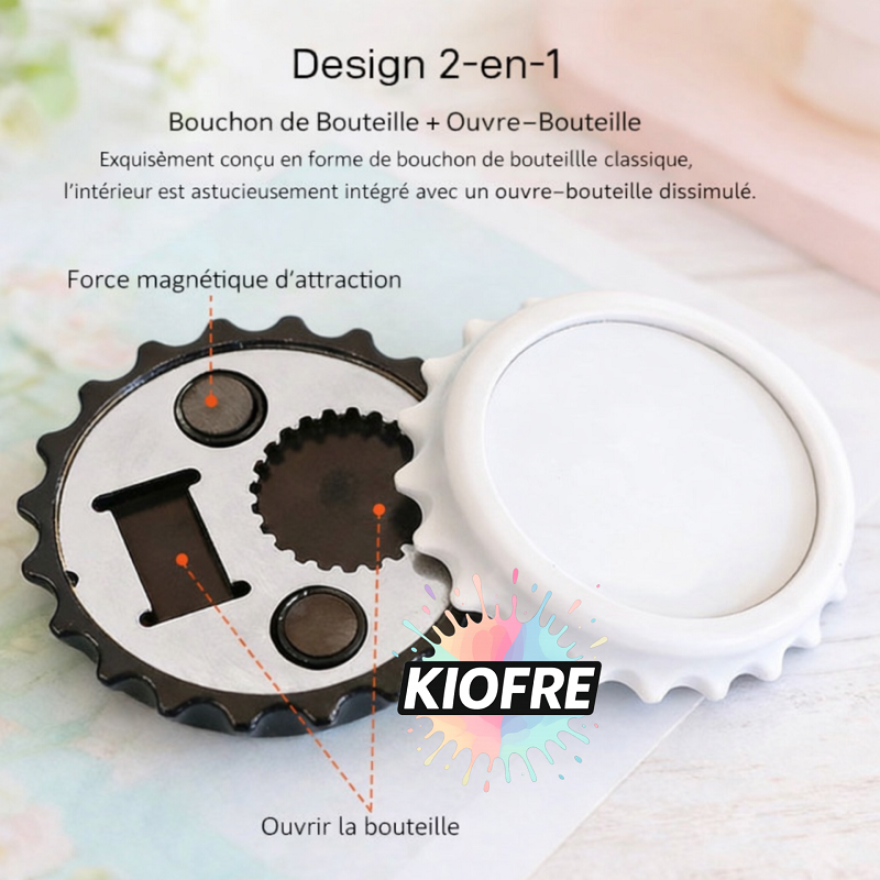 Décapsuleur Aimanté 2-en-1 Forme Capsule pour Sublimation – Image 3