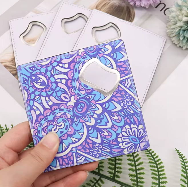 Décapsuleur similicuir – Dessous de verre sublimation blanc – Image 4