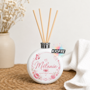 Flacon diffuseur de parfum rond en acier inoxydable pour sublimation – 5 oz (150 ml) – Exclusivité Kiofre