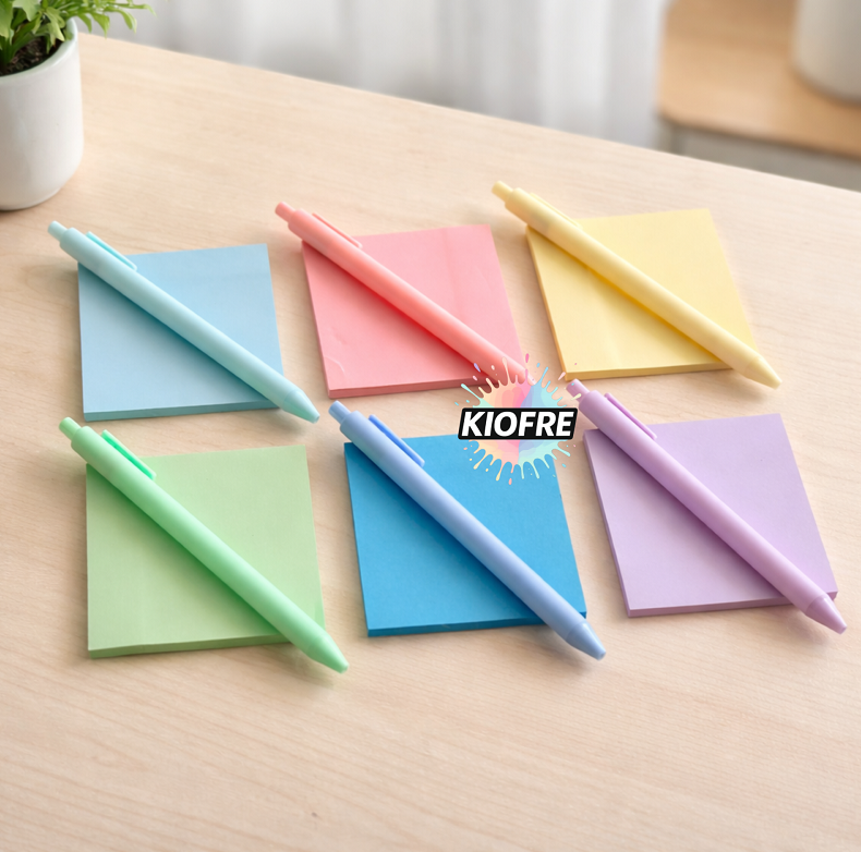 Ensemble Post-it sublimation avec stylo | Bloc notes