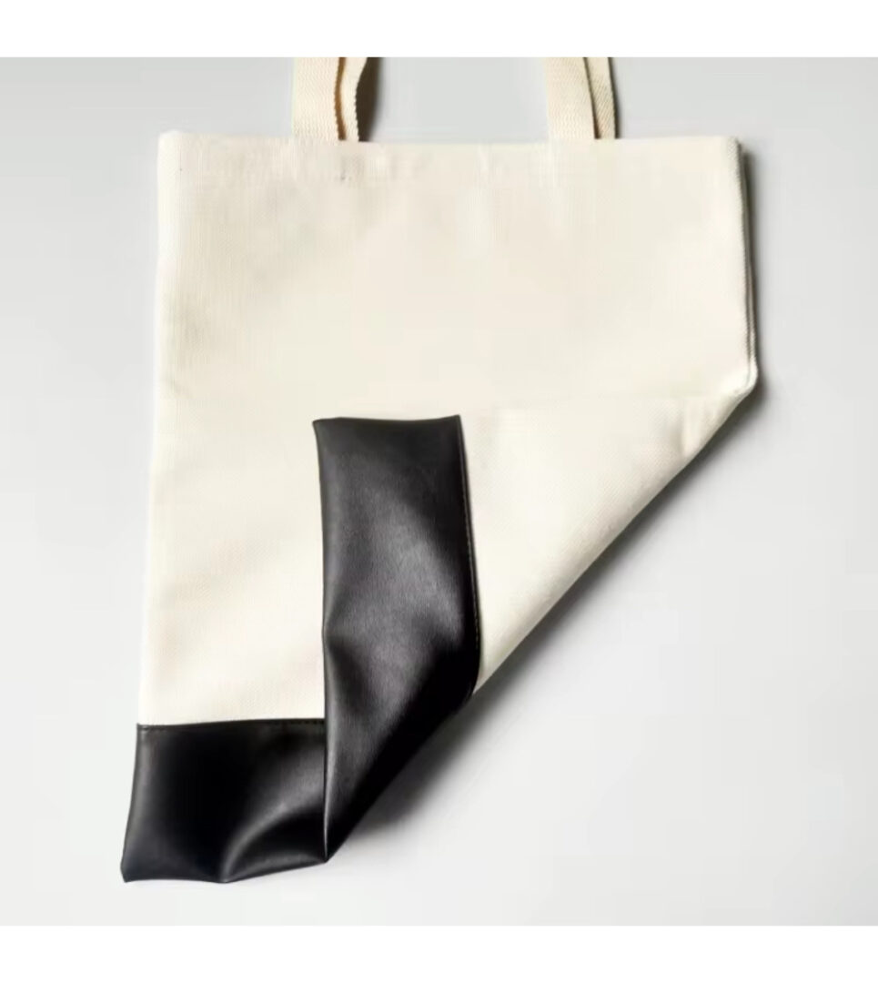 Trousse et sac bicolore polyester / similicuir sublimation – Image 5