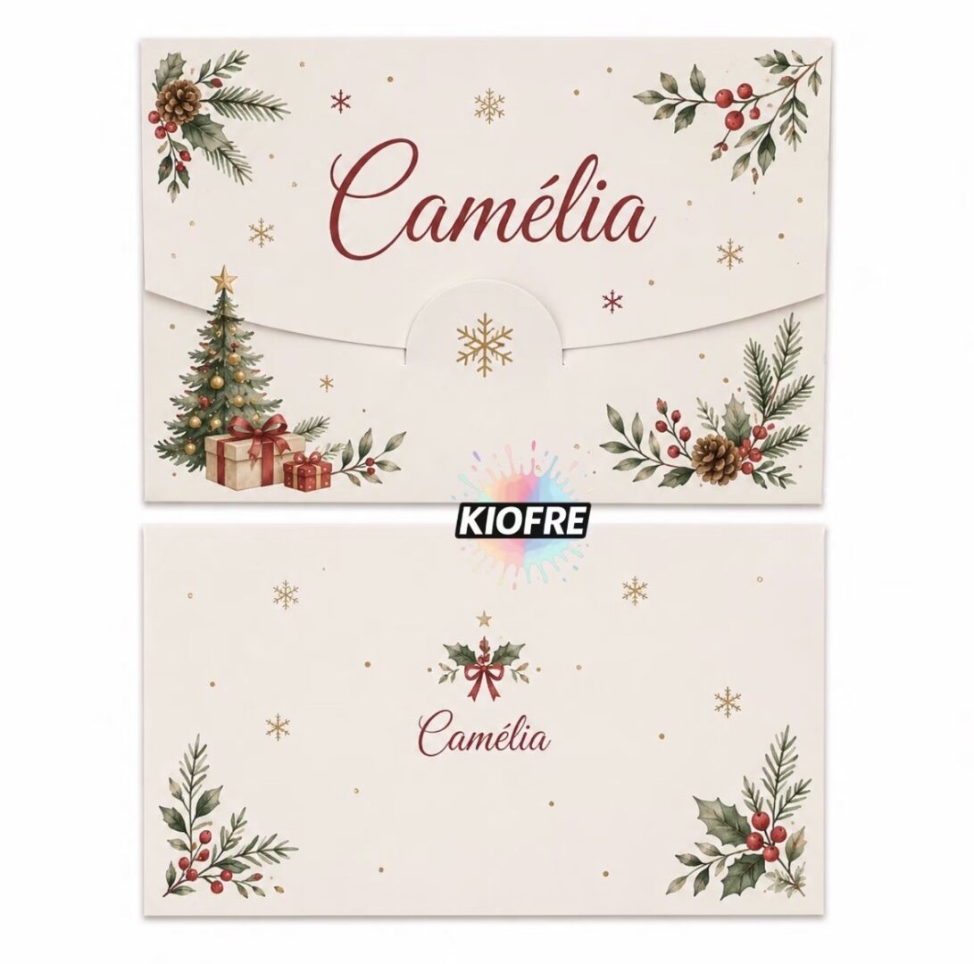 Enveloppe en carton pour sublimation 7 x 10,5 cm – Support personnalisable pour cartes cadeaux, billets et chèques cadeaux