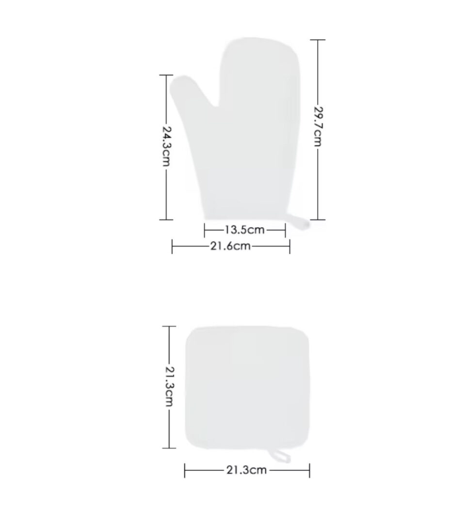 Gant + manique anti-chaleur – Sublimation beige – Image 4