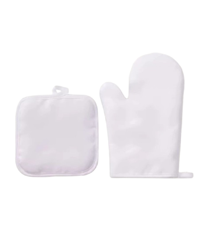 Gant + manique anti-chaleur – Sublimation blanc