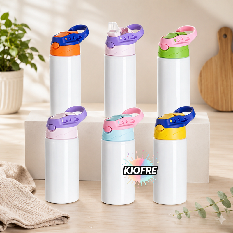 Gourde de Sublimation 500 ml Aluminium et plastique avec Bouchon Sport