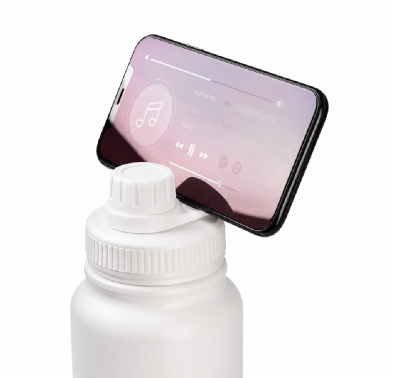 Gourde magnétique 1 L pour sublimation – Isotherme inox double paroi avec support magnétique pour smartphone – Image 4