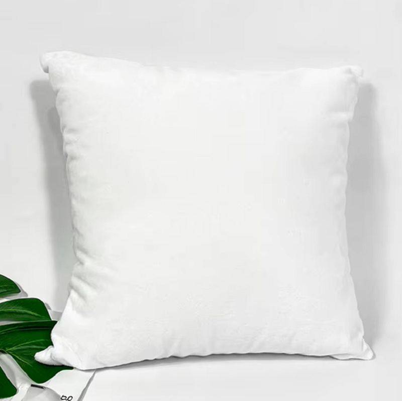 Housse de coussin Minky 40 x 40 cm pour sublimation – Une face blanche imprimable – Fermeture éclair – Image 2