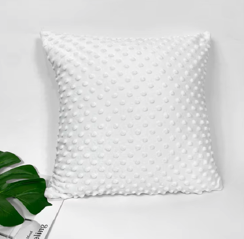 Housse de coussin Minky 40 x 40 cm pour sublimation – Une face blanche imprimable – Fermeture éclair – Image 5