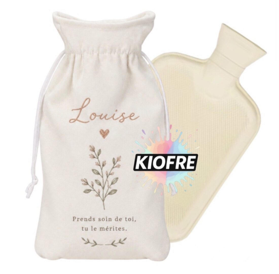 Housse pour bouillotte 1000 ml en polyester pour sublimation