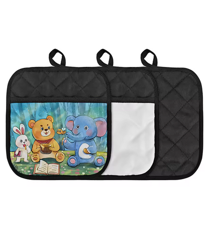 Manique de four avec poche personnalisable pour sublimation – Image 3