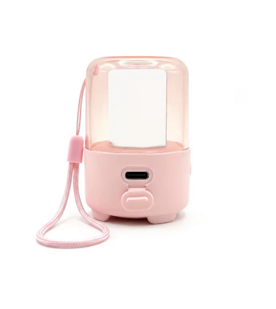 Mini enceinte Bluetooth LED pour sublimation 4x6 cm – Haut-parleur personnalisable avec lumière multicolore – Image 5
