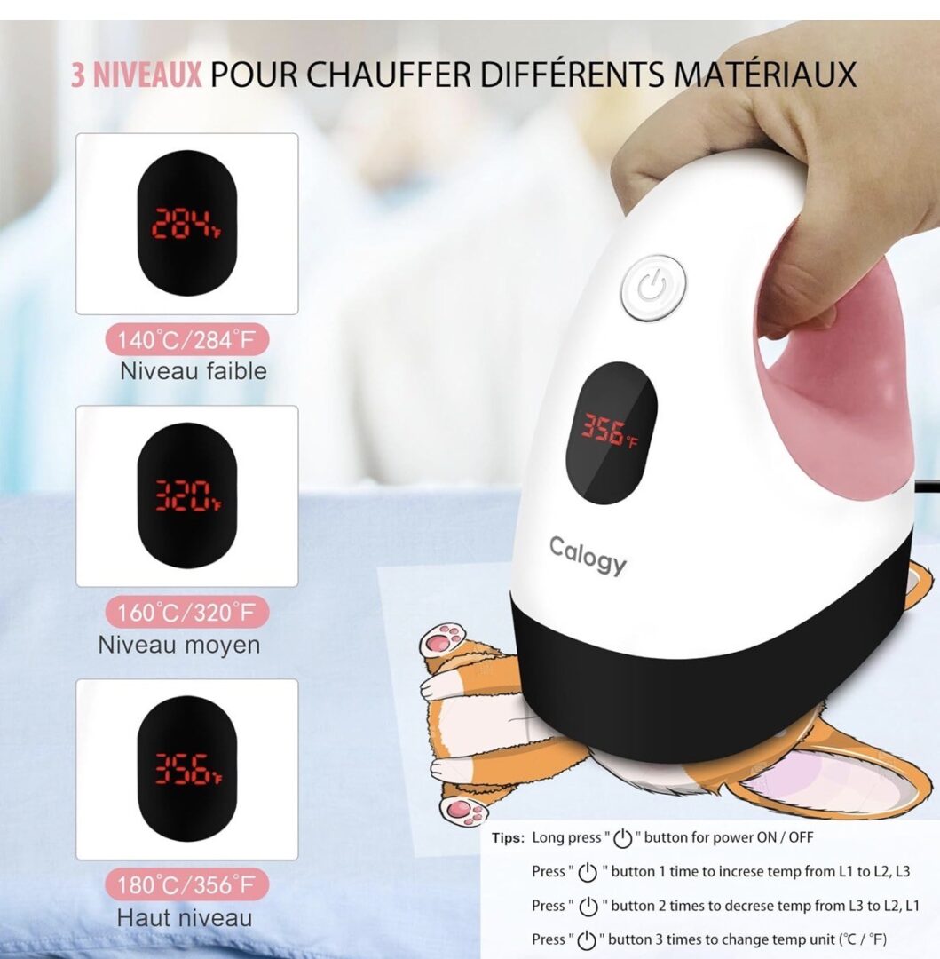 Mini Presse à Chaud LED Calogy pour Sublimation, Flocage et DTF – Image 5