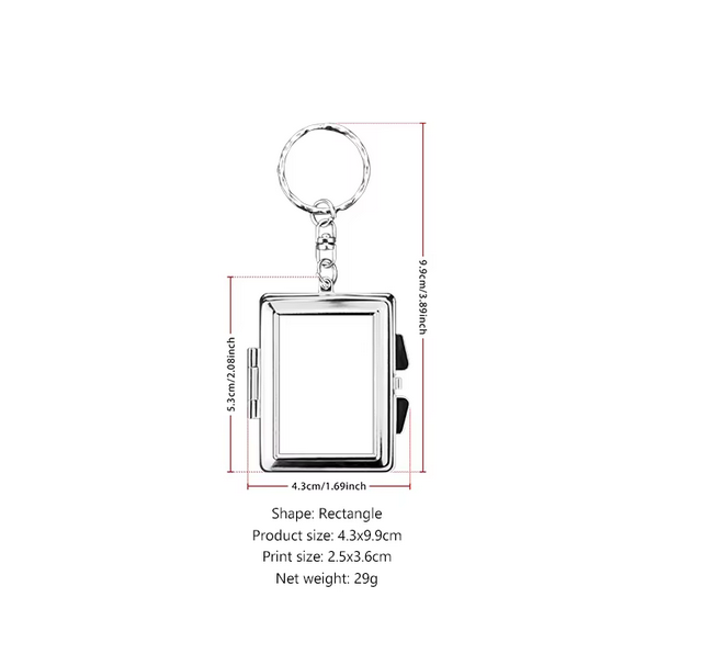 Miroir Porte-Clé Personnalisable pour Sublimation – Image 4