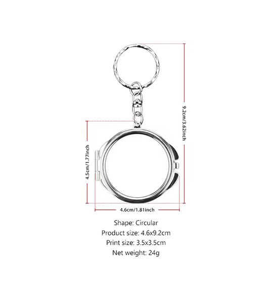 Miroir Porte-Clé Personnalisable pour Sublimation – Image 5
