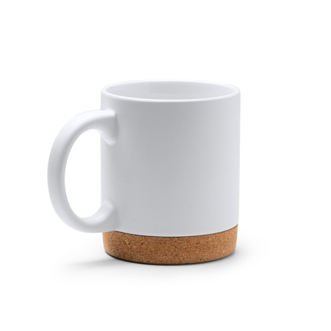 Mug en céramique avec base liège – Personnalisable sublimation