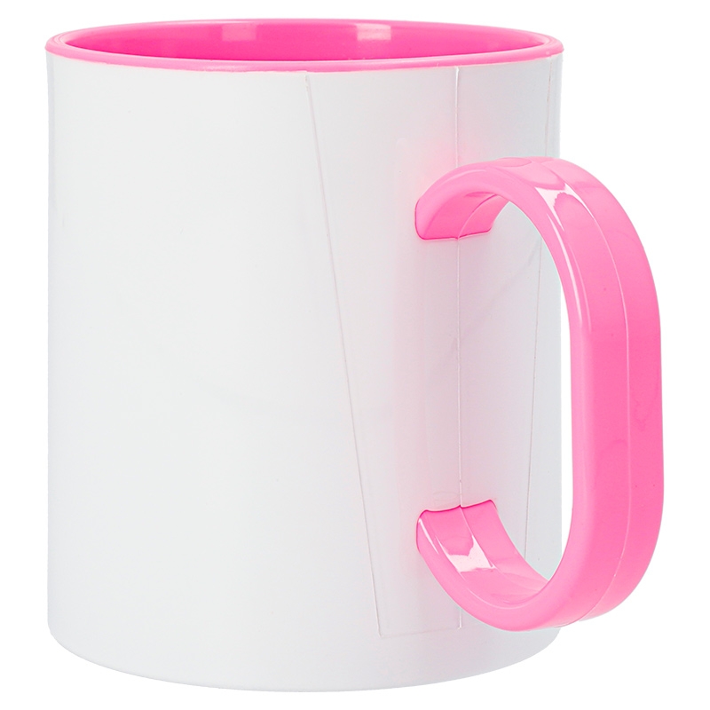 Mug Polymère 11oz Intérieur & Anse Colorés – Tasse Légère Spécial Sublimation | Incassable & Haute Définition – Image 4