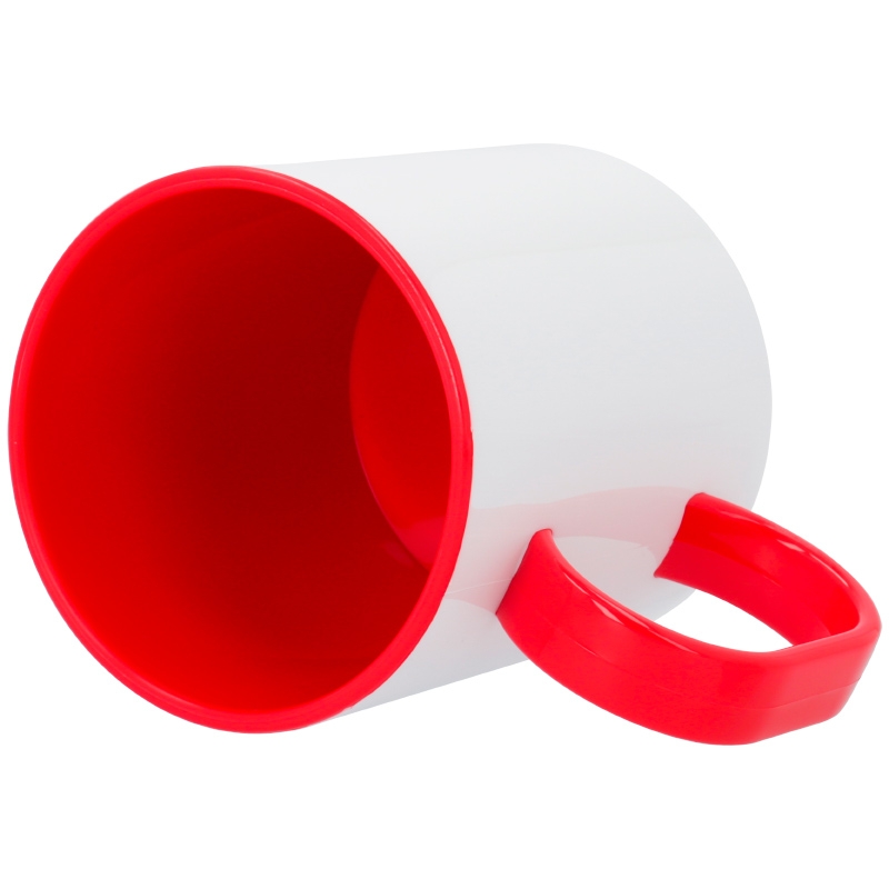 Mug Polymère 11oz Intérieur & Anse Colorés – Tasse Légère Spécial Sublimation | Incassable & Haute Définition – Image 2