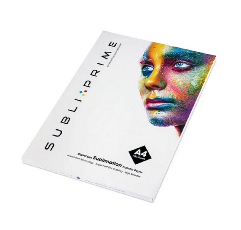 Papier Sublimation Format A4 Subli Prime 110 g – Pack 100 Feuilles