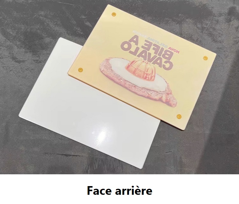 Planche à découper en verre trempé pour sublimation – Surface lisse 28 × 20 cm – Image 3