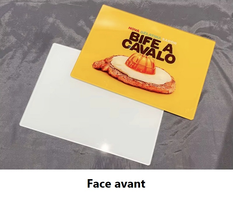 Planche à découper en verre trempé pour sublimation – Surface lisse 28 × 20 cm – Image 2