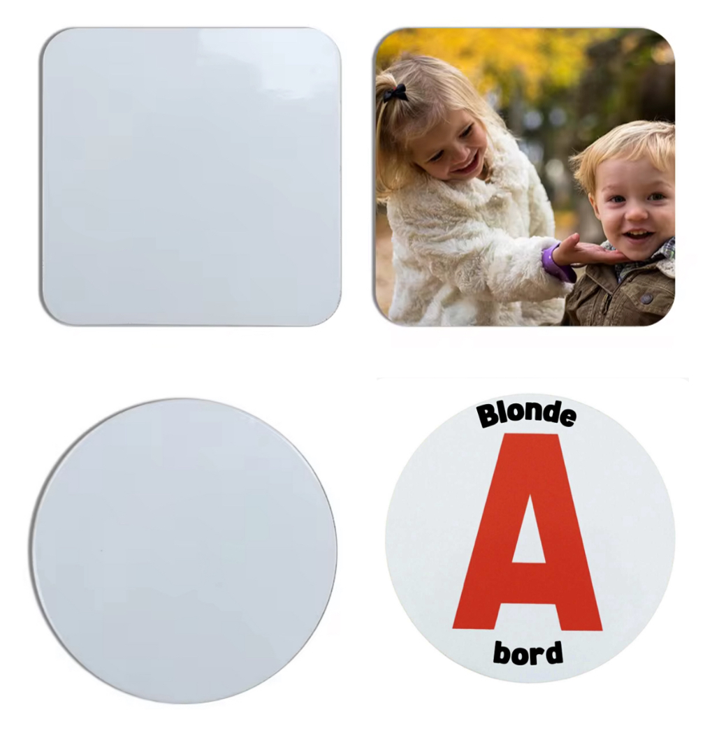 Plaque aimant sublimation 9,5 cm – Aimant personnalisable haute qualité – Image 2