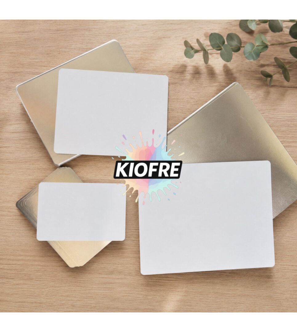 Plaque Aluminium Sublimation – Blanc Brillant / Dos Alu Brossé