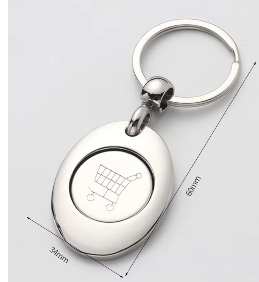 Porte-Clef jeton caddie aimanté pour sublimation – Image 4