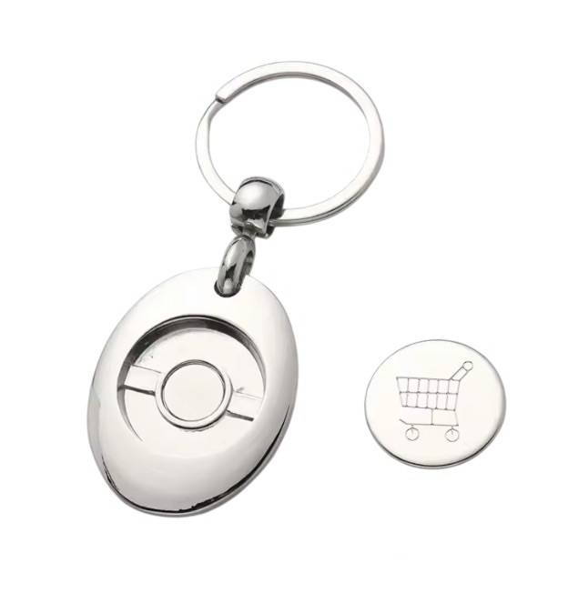 Porte-Clef jeton caddie aimanté pour sublimation – Image 3