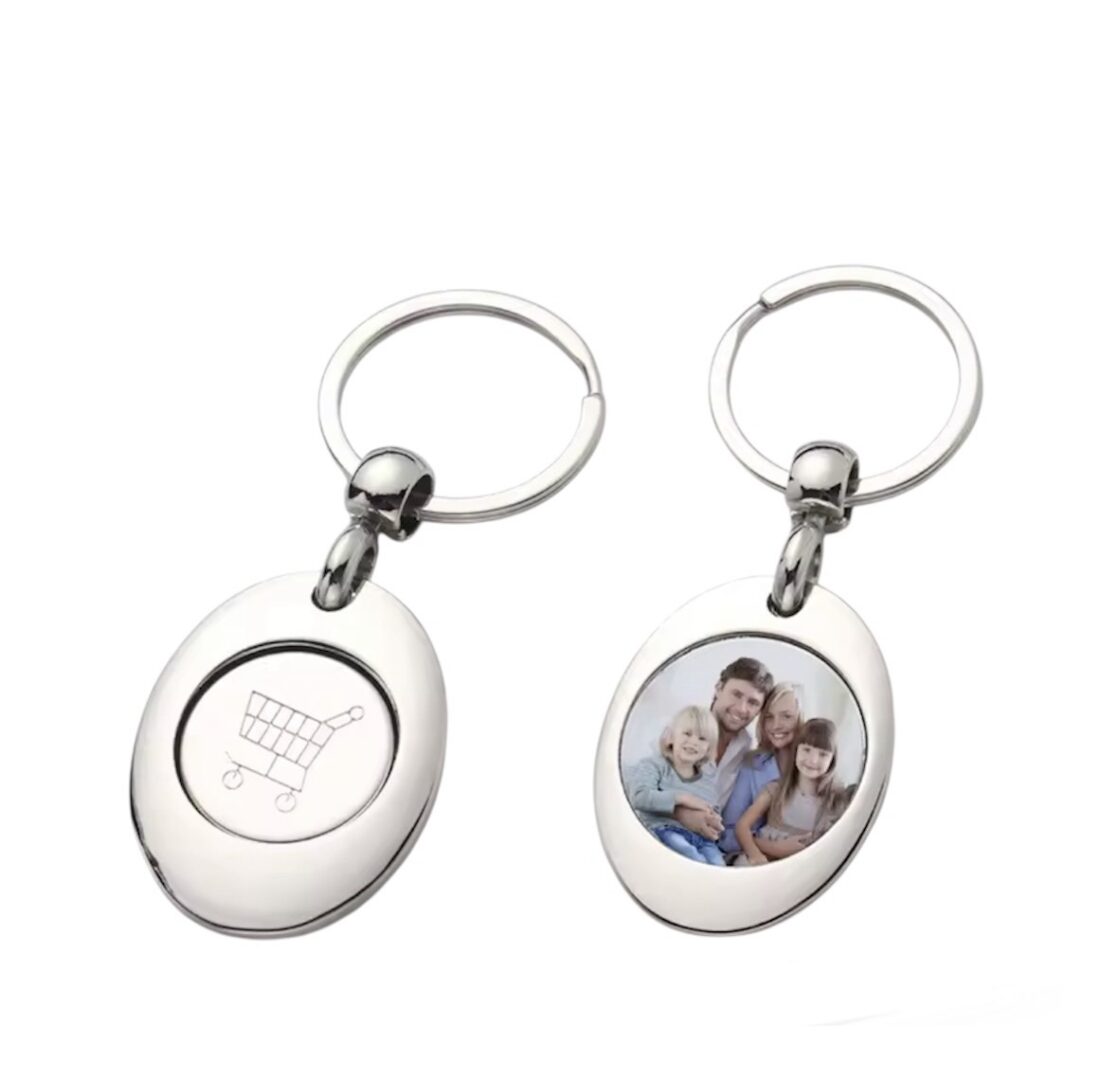 Porte-Clef jeton caddie aimanté pour sublimation – Image 2