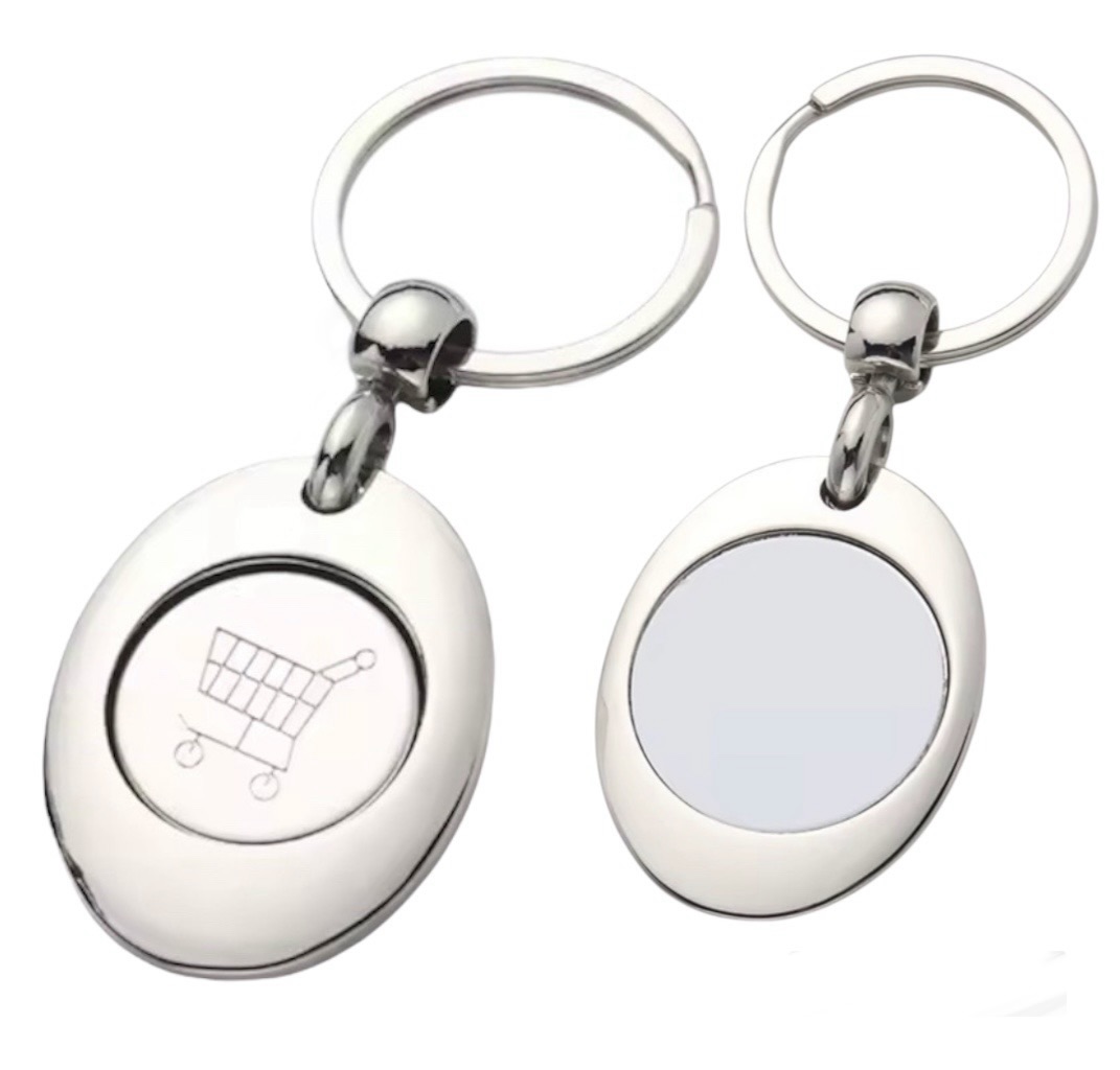 Porte-Clef jeton caddie aimanté pour sublimation