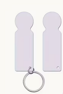 Porte-clé jeton caddie en aluminium – Personnalisable par sublimation – Image 4