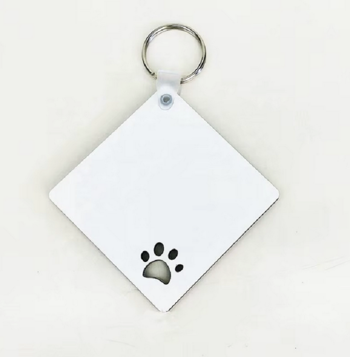 Porte-clés animaux patte MDF personnalisable – Sublimation – Image 2