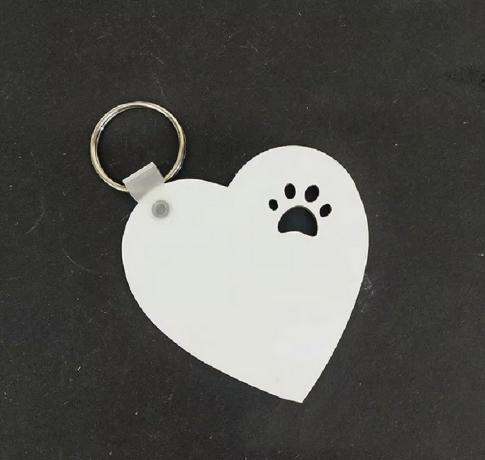 Porte-clés animaux patte MDF personnalisable – Sublimation – Image 5