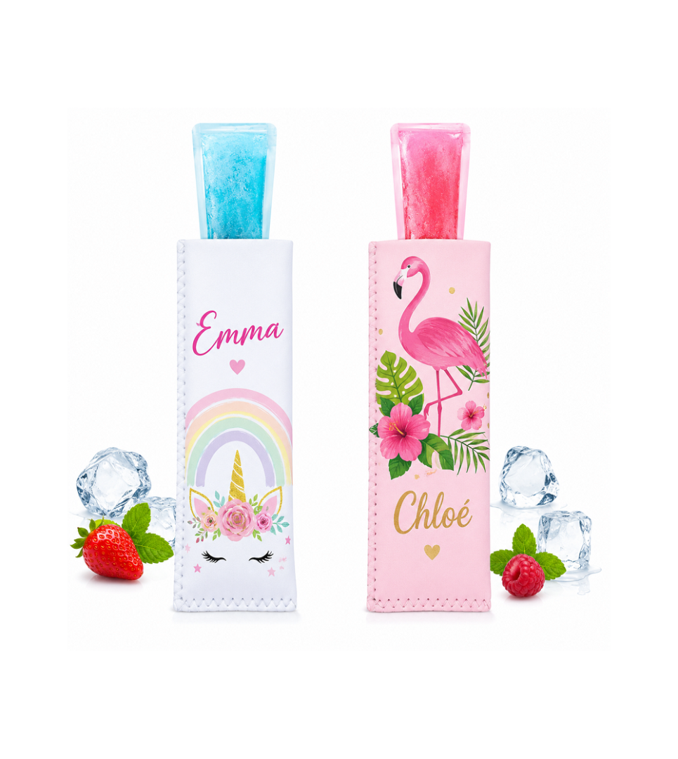 Protège-glace tube en néoprène pour sublimation – Housse personnalisable pour glaces type Mr Freeze®