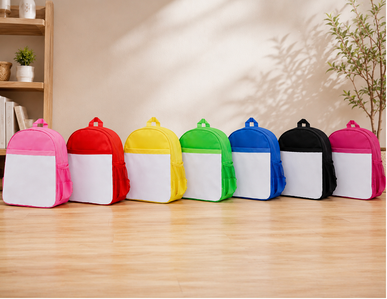 Sac à dos enfant personnalisable pour sublimation – Rabat détachable – Image 2