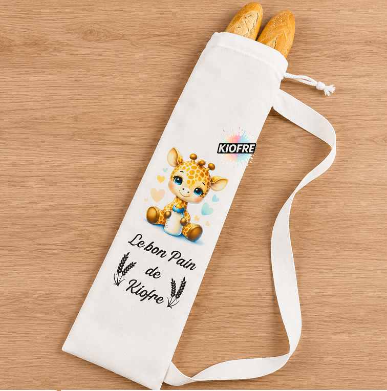 Sac à Pain Personnalisable – Spécial Sublimation | Sac Baguette Réutilisable & Durable – Image 2