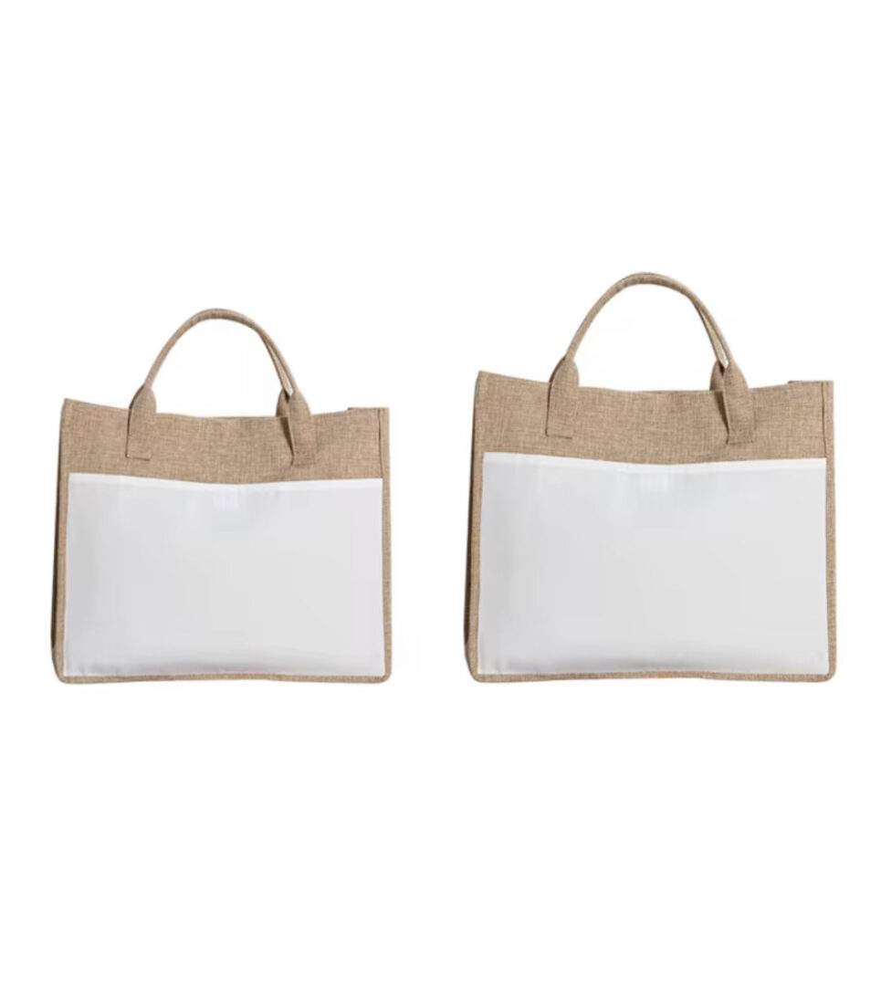 Sac cabas jute et polyester personnalisable – Sublimation