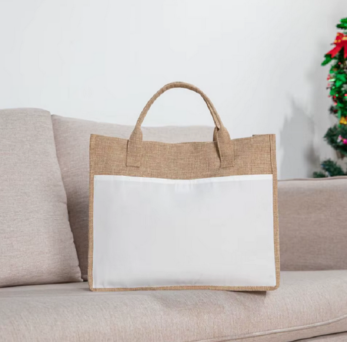 Sac cabas jute et polyester personnalisable – Sublimation – Image 4
