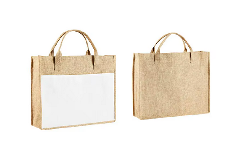 Sac cabas jute et polyester personnalisable – Sublimation – Image 3