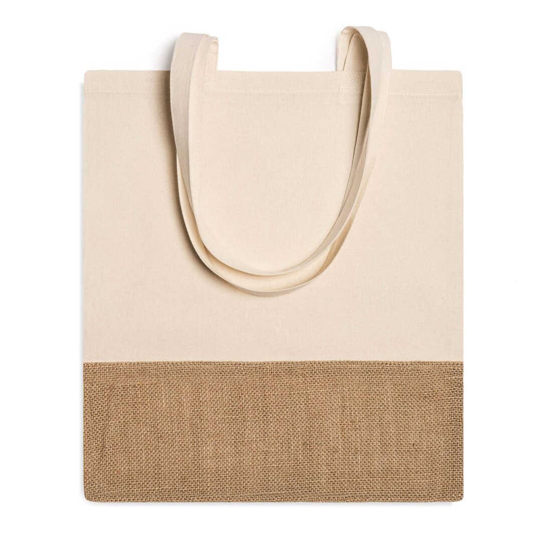 Sac shopping en coton et jute – Tote bag écologique et réutilisable