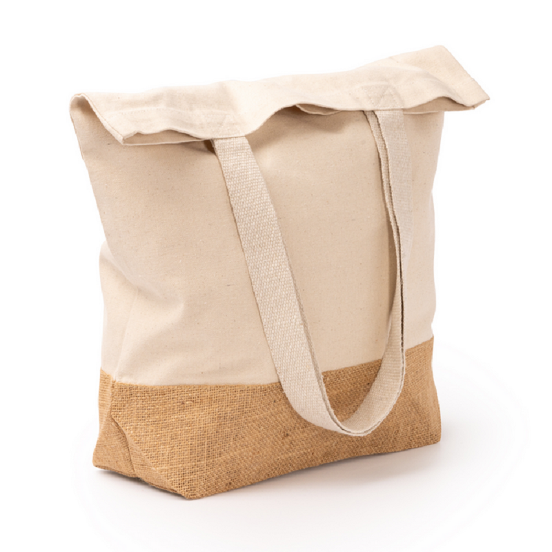 Sac Shopping Tote Bag en Jute et Coton – Éco-responsable