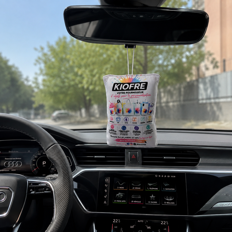 Désodorisant à parfumer pour voiture et placard – Support de sublimation recto/verso